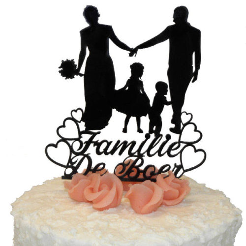 Plexiglas Taarttopper Happy Family